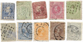 Pays Bas 1867/94 7 8 14 21 24 26 34 35 36 38 Livraison 0€ dès 5 lots groupés