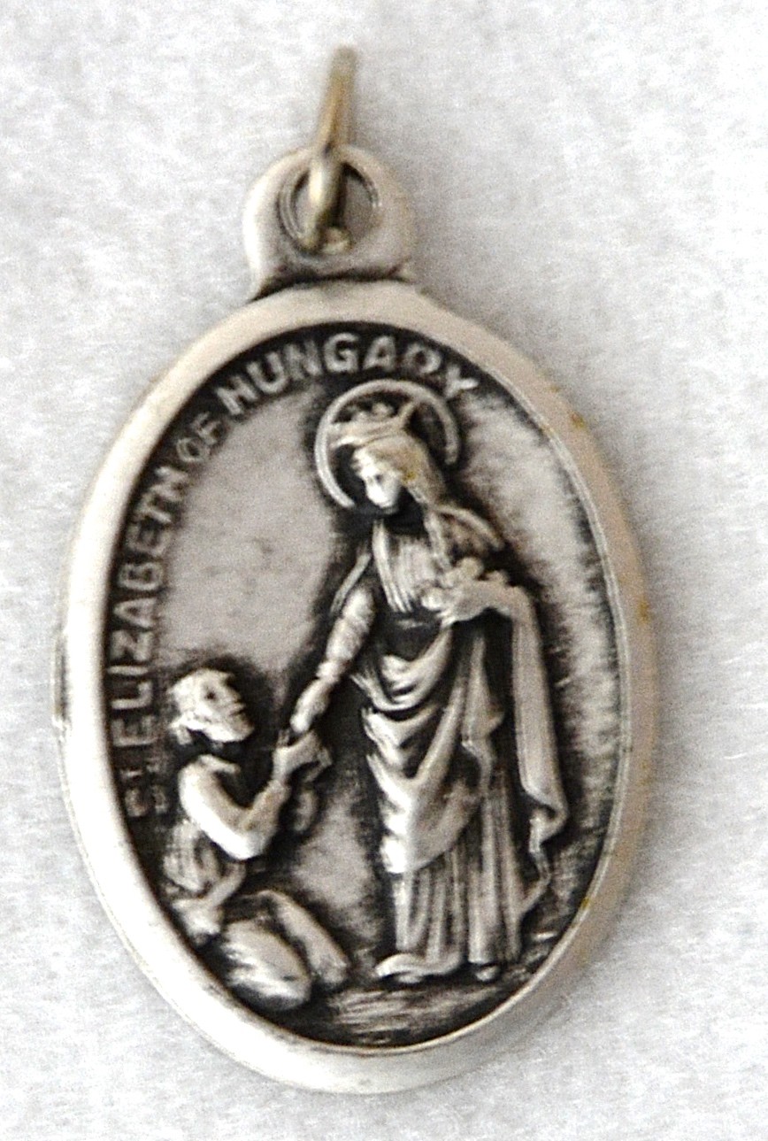 ST ELIZABETH HUNGARY Catholic Saint Medal patron nursing homes brides
