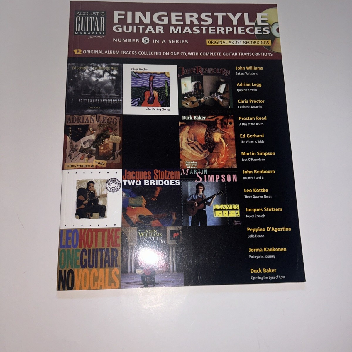 Fingerstyle Guitar 誌 Fingerstyle Guitar Masterpieces Number 5 Songbook w/CD 12