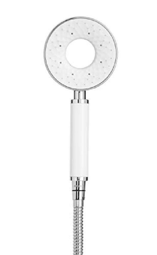 Triton Showers Tshuirichrwht Iris soffione, bianco/cromo, One
