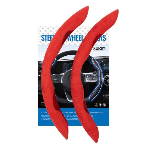 For Toyota RAV4 Hilux Corolla Car Steering Wheel Booster Cover Suede Anti-slip - Picture 12 of 15