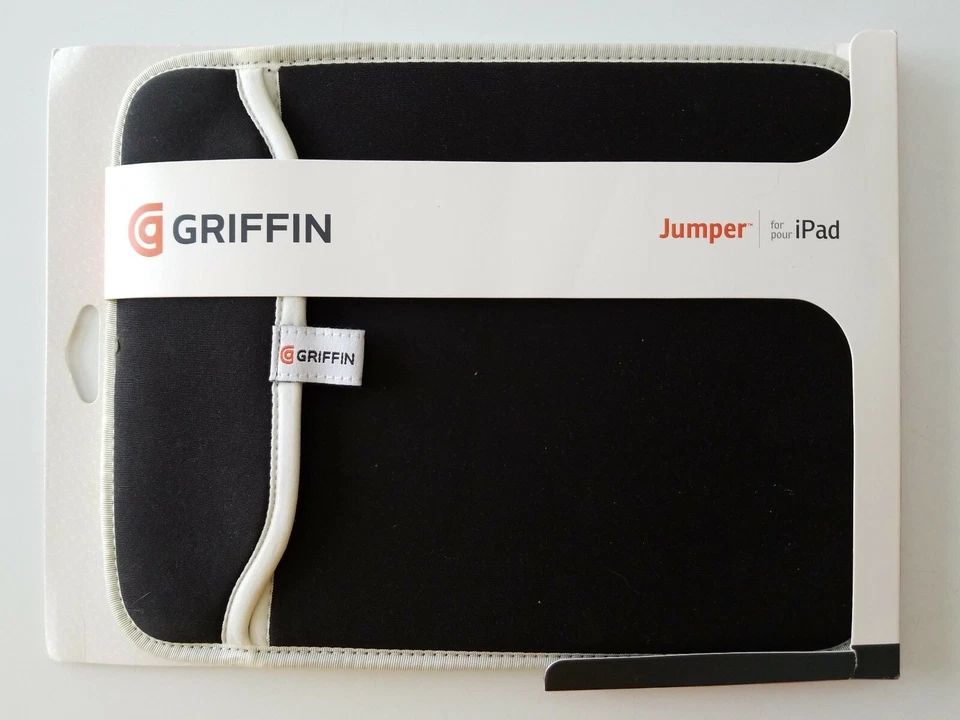 NEW Griffin Jumper Neoprene Protective 10" Sleeve for iPad, Black/White, GB01582 - Image 2 of 4