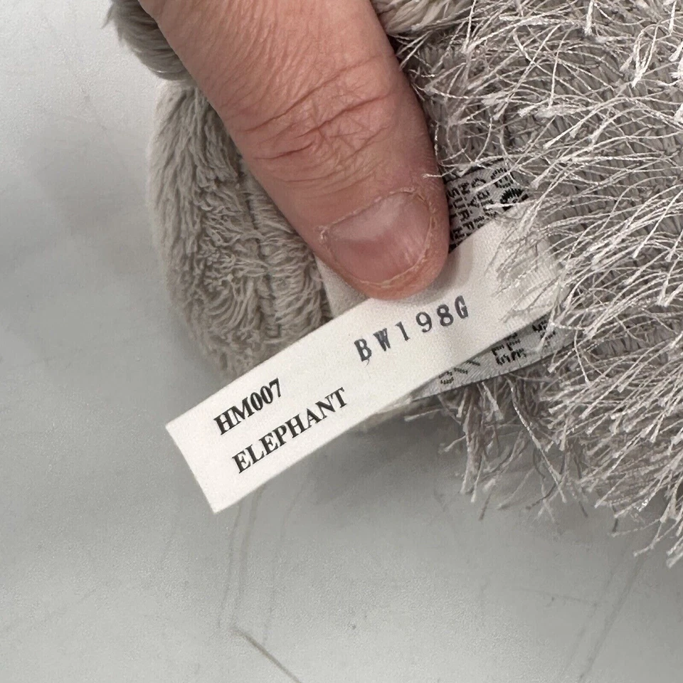 Ganz Webkinz Elephant Plush HM007 Stuffed Animal 7" Gray & Silver No Code Fuzzy - Image 4 of 4
