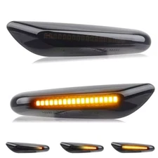 LED Front Fender Side Marker Turn Signal Lights For BMW E60 E82 E83 E90 E92 E46