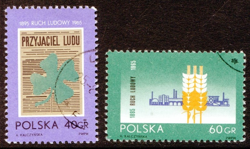 Poland Stamp Scott #1322; 1323 Popular Movement 1965