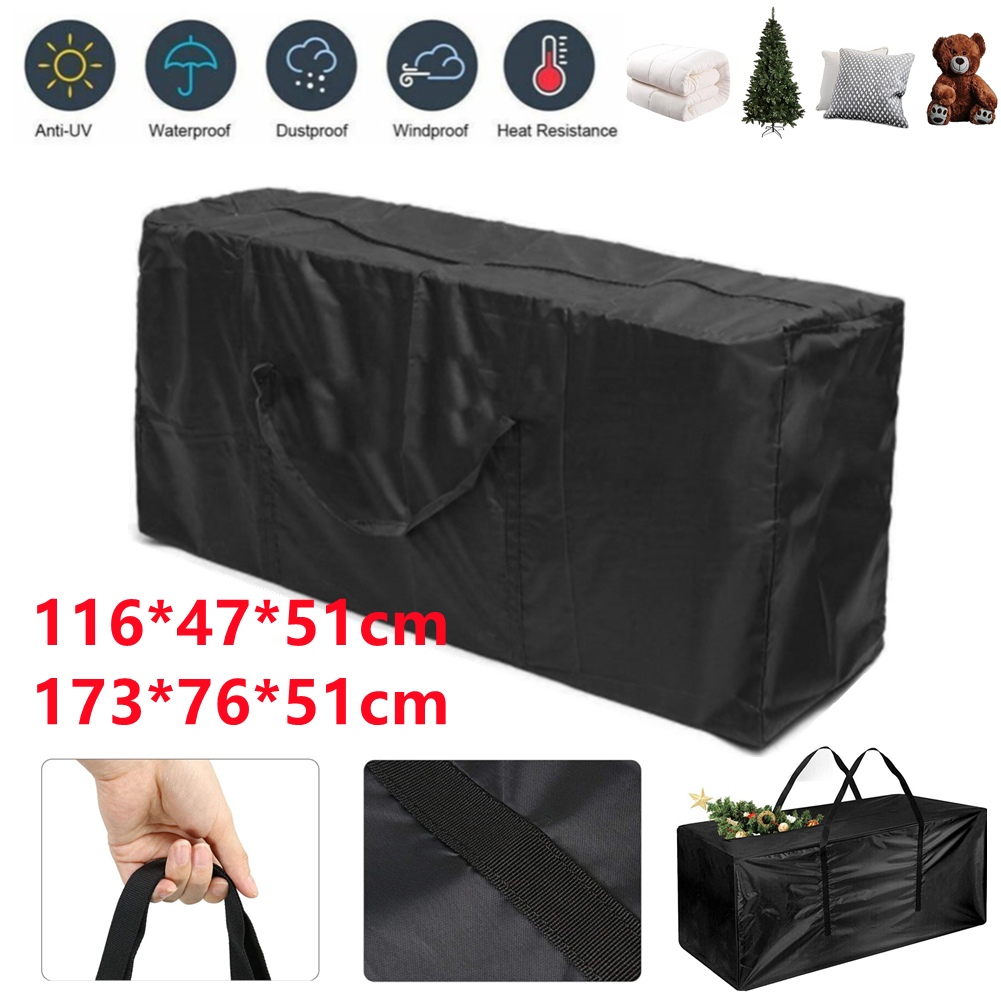 Extra Large Zipped Garden Furniture Cushion Storage Bag Waterproof
