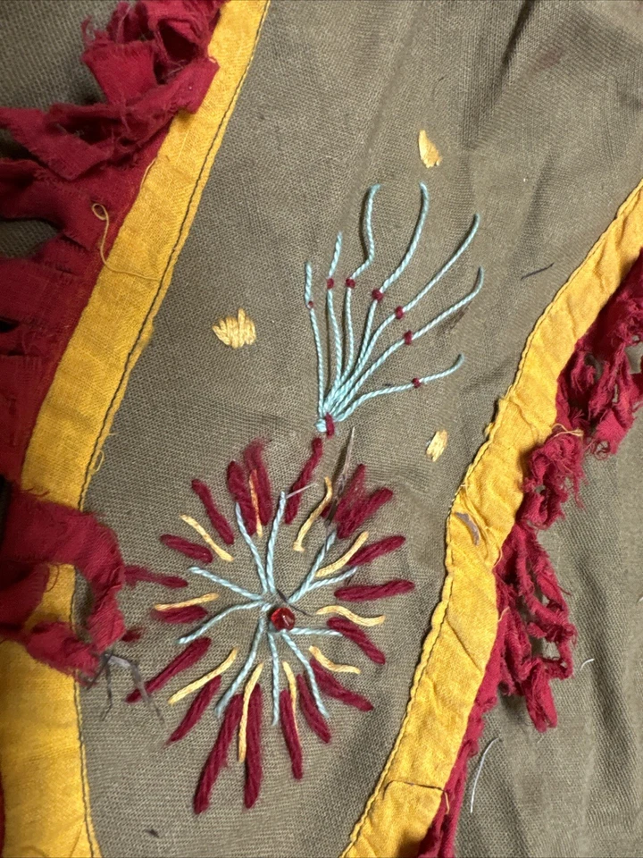 Cabecero y camisa vintage nativos americanos talla L recreación educación cultural Foto 3 de 4