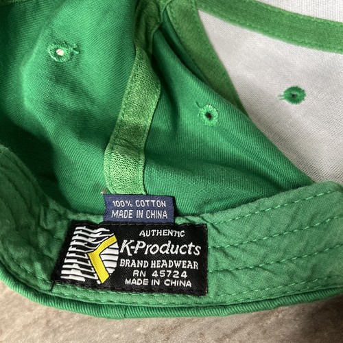 VTG John Deere K Products Green Split Bill Adjustable Strap Hat Farming Tractor - Picture 8 of 10