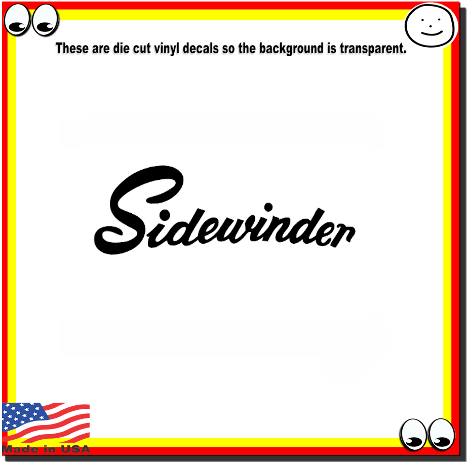 Sidewinder Boats Fishing Outdoor Sports Vinyl Cut Decal