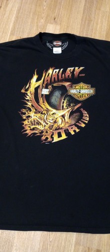Harley Davidson Shirt Mens 3XL Hog Rahway Black Biker Built Crewneck Pullover - Picture 2 of 17
