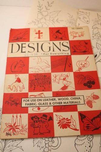Vintage Book No 1 Designs For Everything Stencil Designs 1959 & Pee Dee Pattern - Picture 2 of 5