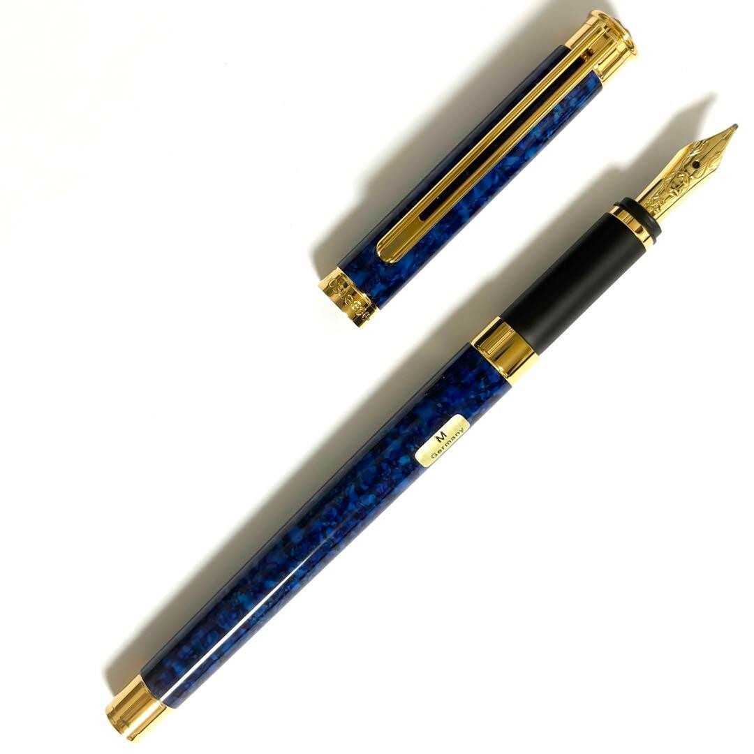Montblanc Noblesse Fountain Pen No.18140 Blue Marble New, unused F