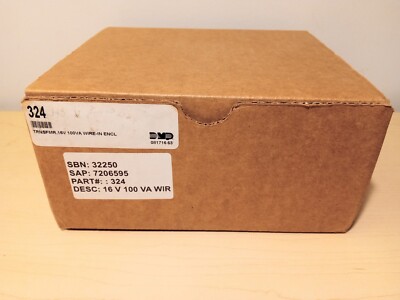 New DMP 324  16V 100VA Wire-in Transformer