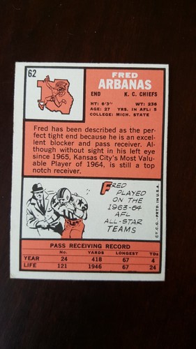 1966 Topps football cards #1 to #65, complete your set - Picture 195 of 203