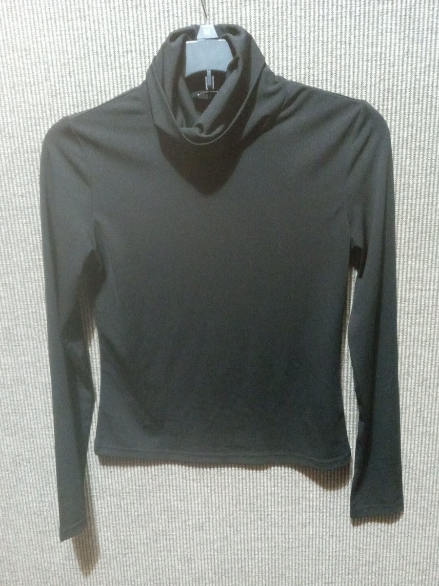 【きゆん】DIANTE AMERICAN SLEEVE TURTLE YumiDay Turtle Necks for Womens Long Sleeve Ribbed(Orange,S