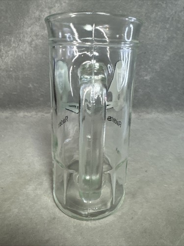 Vintage Oakland Raiders NFL Football Fisher Peanuts Glass Mug LA Raiders Helmet - Picture 4 of 11