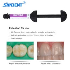 Universal Dent Light Cure Nano Hybrid Composite Dental Resin - 4.5 g A2 Shade