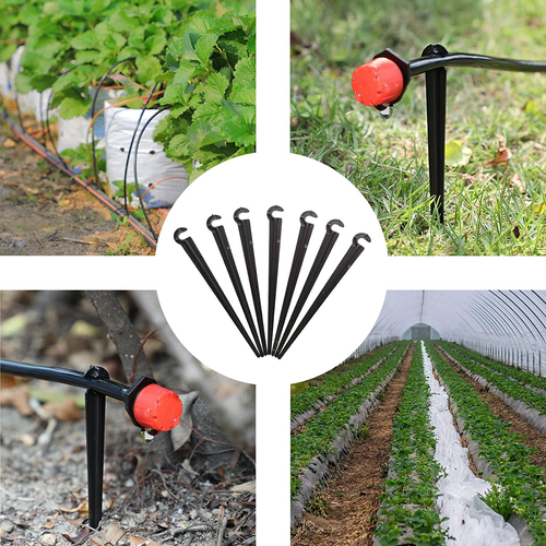 240 Pieces Irrigation Drip Support Stakes Tubing Hose Holder 1/4 Inch Tubing Sup - Picture 7 of 7