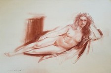 "Nudo" Sanguigna di Silvestro Pistolesi cm 57x39