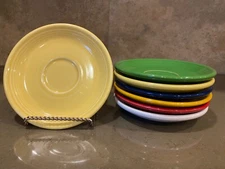 Fiesta Homer Laughlin 6" Coffee Tea Saucer Banded, Select Your Color