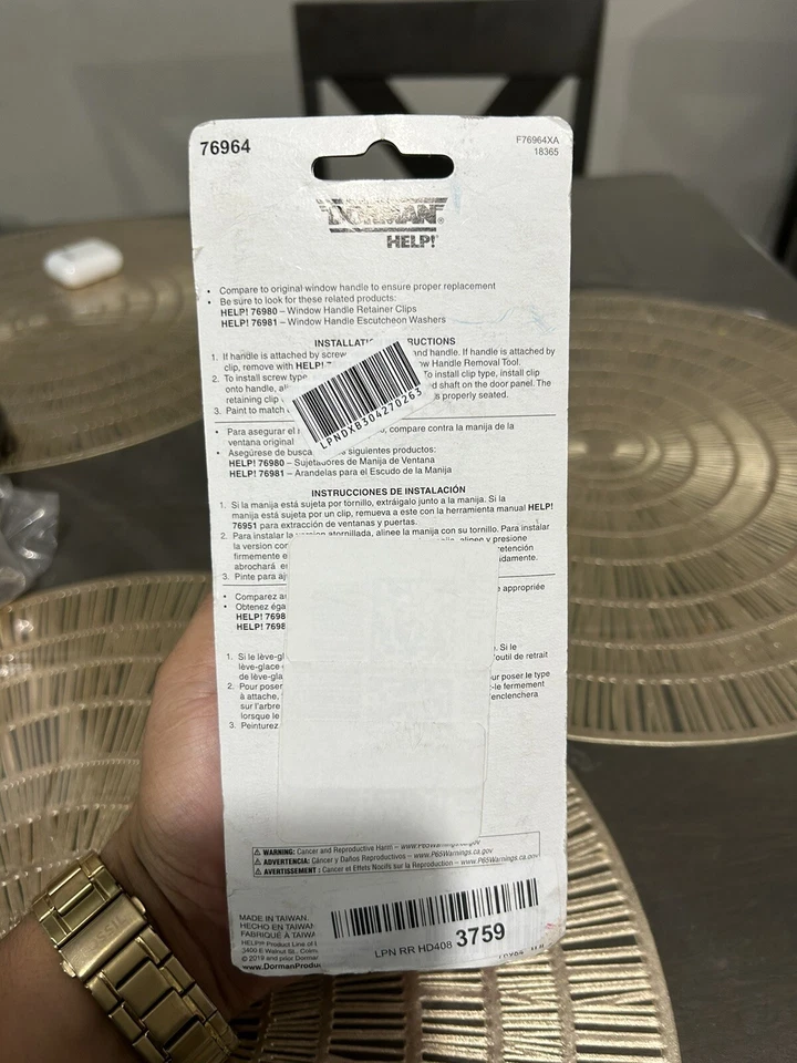 Manija de ventana Dorman 76964 OER 1969-86 AMC Jeep CJ5 CJ7 Scrambler J3726992 Foto 3 de 3