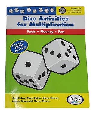 Dice Activities for Multiplication, Grades 3-6 - Paperback By Chet Delani - GOOD