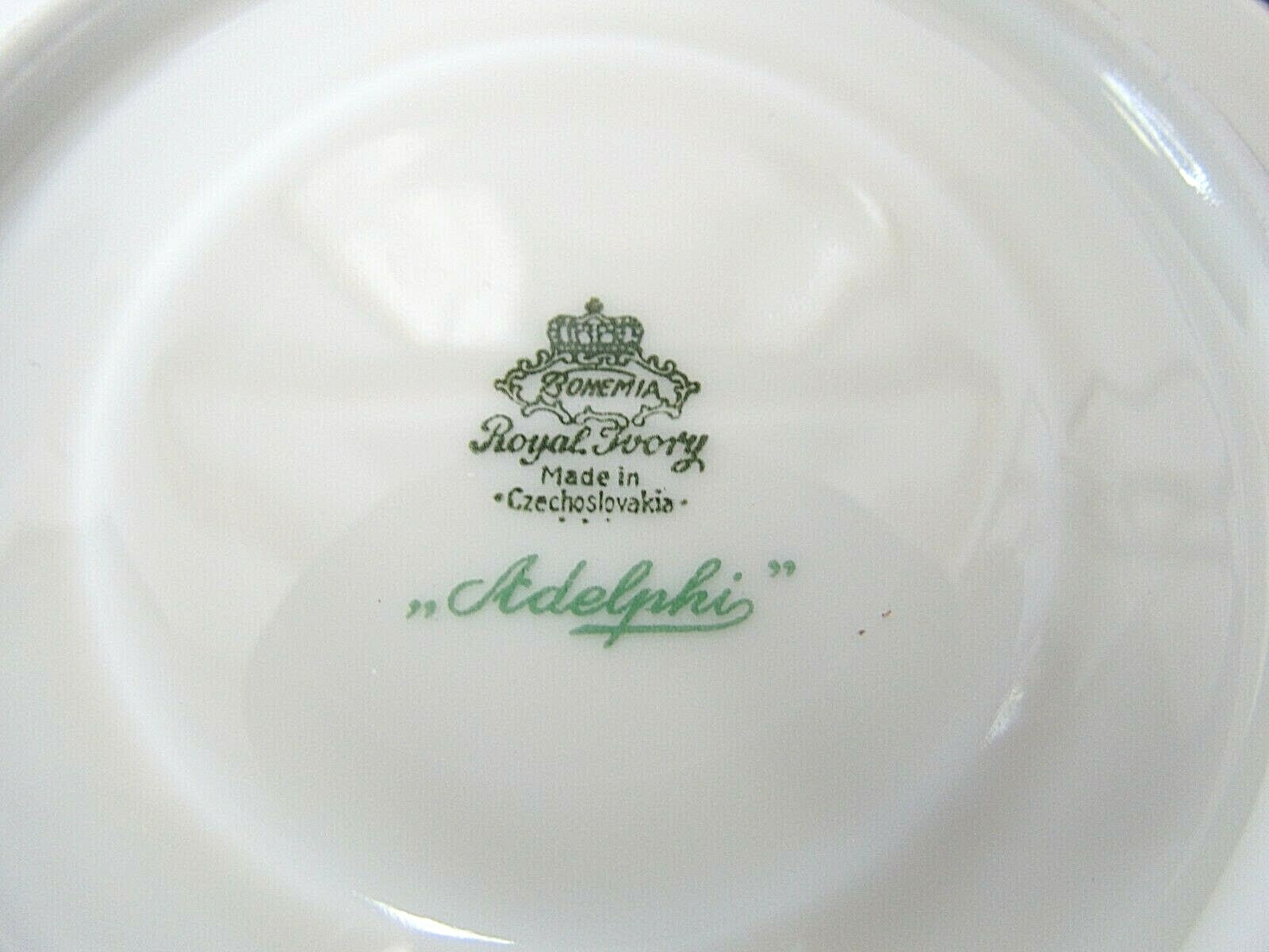Bohemia Royal Ivory Made In Czechoslovakia Adelphi Cups and Small ...