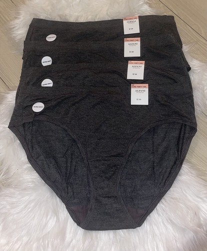 4 Pairs Alfani Core Panty Tabl Ultra Soft Panties Womens Plus 2X Gray