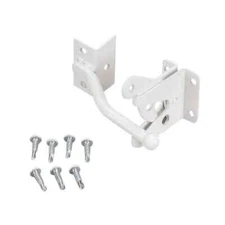 White Steel Gravity Latch Kit