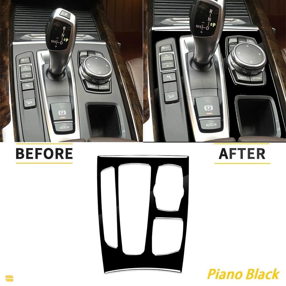 For BMW X5 F15 X6 F16 2014-2017 Glossy Piano Black Gear Shift