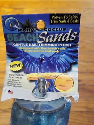 Polly's Beach Sands Bird Perch, Large – Trims Nails Safely For Big Birds Like Macaws - View #13
