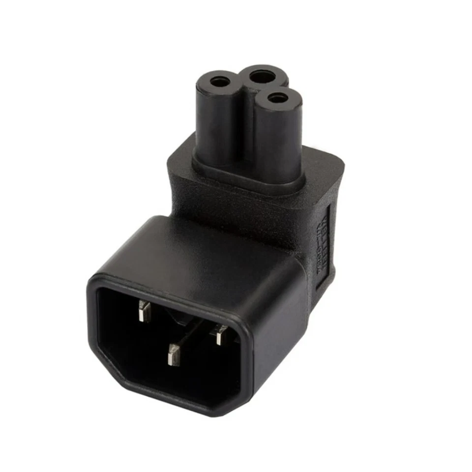 IEC 320 C14 to IEC C5 angled adapter,C14 to C5 Angled adapter WA-0094 - Image 2 of 4