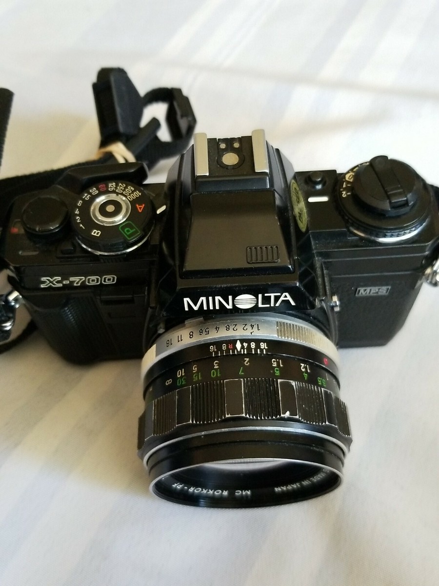 AS IS (Untested) Minolta X-700 MPS 35mm Film Camera With MC ROKKOR