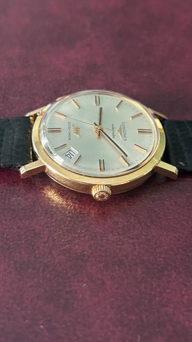 Longines Ultra-Chron Automatic Rose Gold 18 k Vintage Extremely Rare Nos - Foto 6 di 21