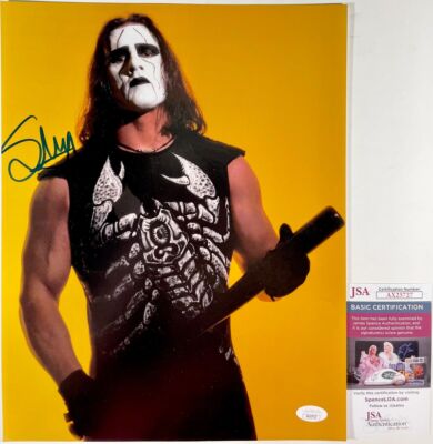 WCW Sting Signed 11x14 Photo C Autograph WWE All Elite Wrestling