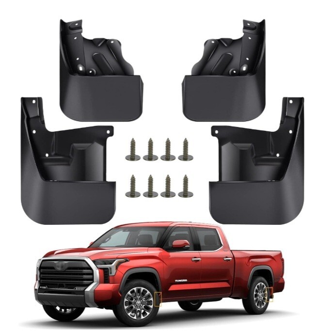 Mud Flaps Kit For 2024 Toyota Tundra Accessories 2022 2023 Mud Splash Guard New-image
