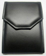 Novel Box Black Leatherette Jewelry Pearl Folder organizer Satin Interior 8.5x6