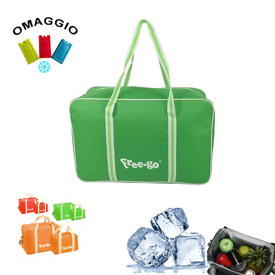 DKDDSSS Borsa Termica, 35L Borsa Frigo Riutilizzabili, con Icepack, Borsa Refrigerata, Borsa Della Spesa, Borse Termica Alimenti Pieghevole per il Campeggio, i Picnic, il Lavoro, le Consegne