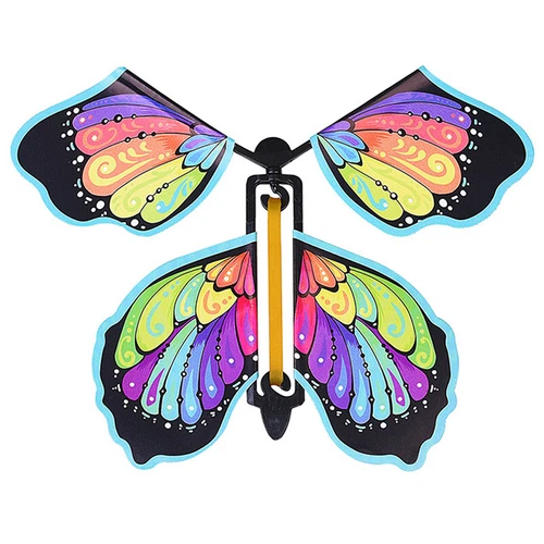 10x Magic Wind Up Flying Butterfly Powered Magic Fairy Flying Toy Surprise Gift