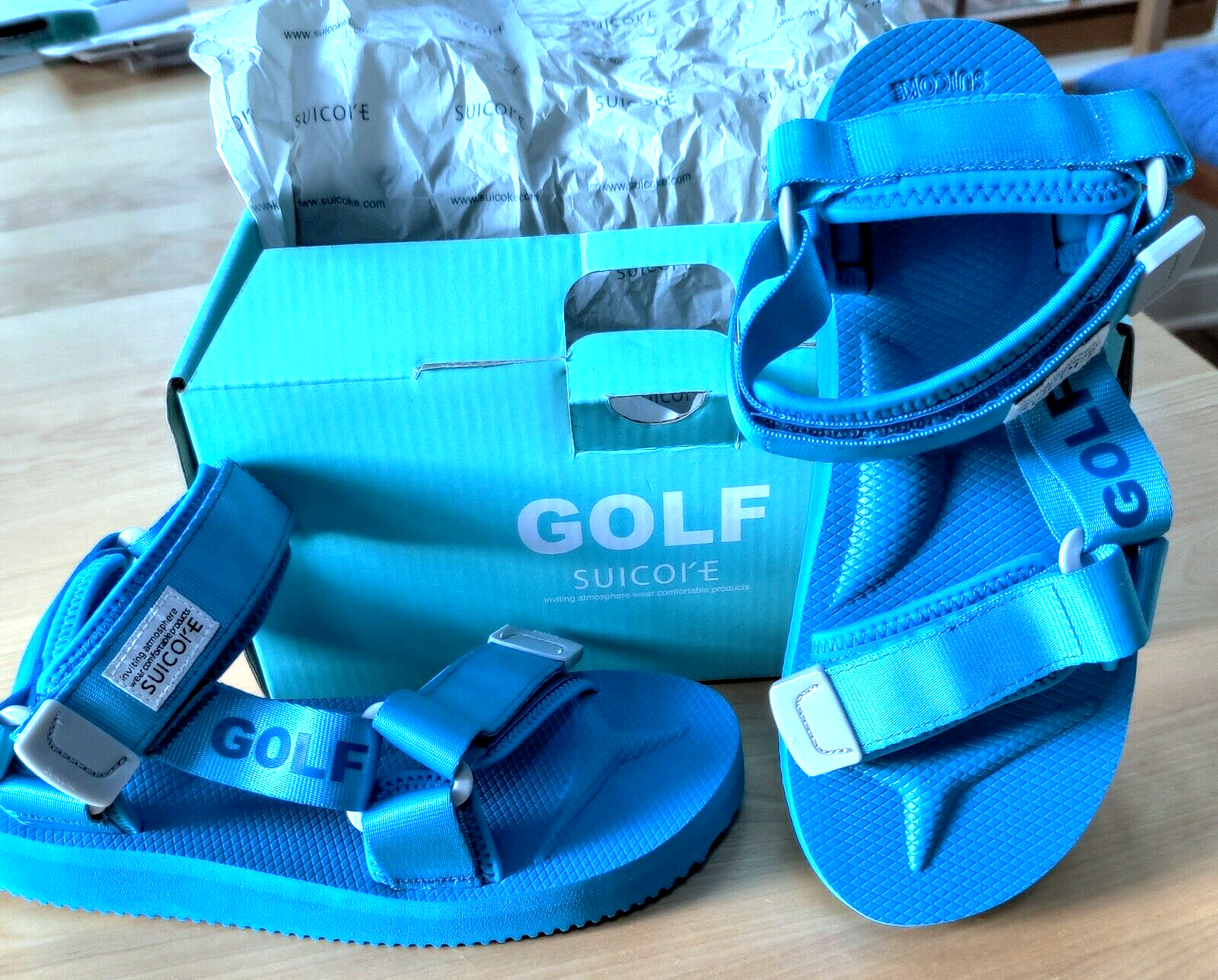 Kalmte Collega Wreedheid Golf Wang Suicoke Depa Sandals Size 4 Tyler the Creator Blue New In Bow  Mens | eBay