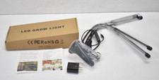 Round Clip LED Plant Grow Light USB Input DC5V 4 Light w Plug In 3 Colors