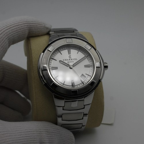 Orologio Uomo Charriol Celtic Acciaio Inox Quadrante Argento Quarzo CE443B.930.103 - Foto 4 di 9