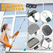 2.1m Conservatory Window Glass Cleaner Cleaning Brush Kit Wash Squeegee