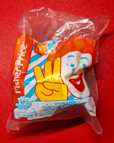 Giocattolo vintage 1997 McDonald's Fisher Price Little People Hamburglar Racer, USA - NUOVO - Foto 2 di 4