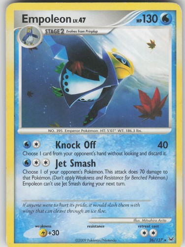 Pokemon TCG Empoleon Rare Platinum 26/127