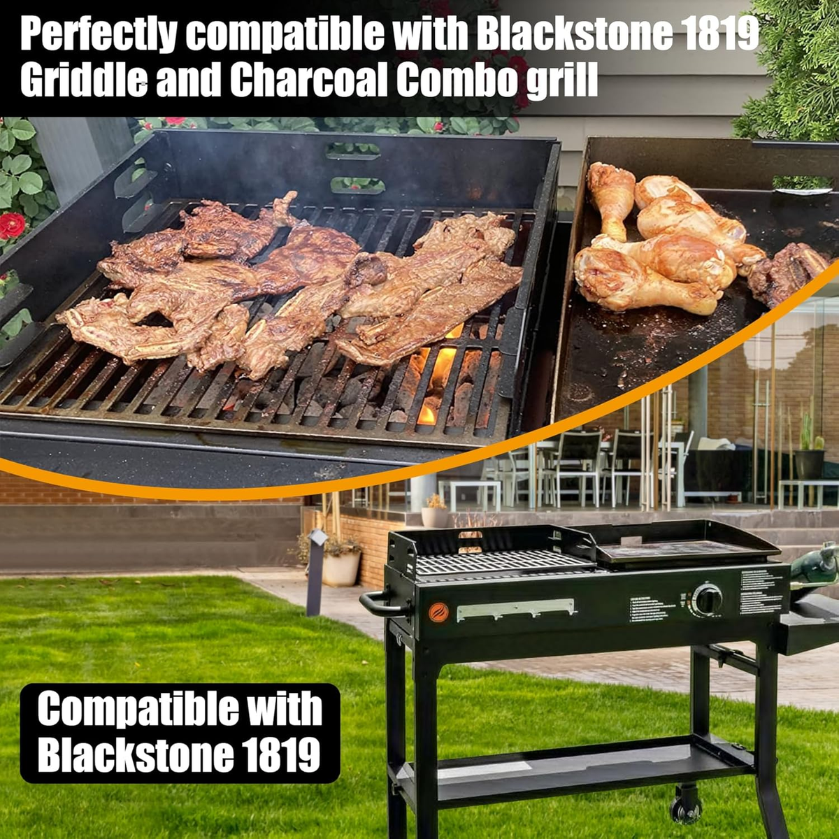 Grillrost Ersatz Für Blackstone 36" (91,4 Cm) Gasgrill – Sear & Sizzle Rost, Kompatibel Mit Vielen Modellen
