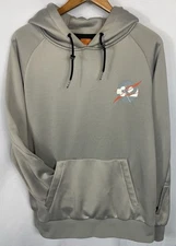 THIRTYTWO Franchise Tech  Hoodie 2023 Gray Men's LARGE Hoodie Zippered Pouch