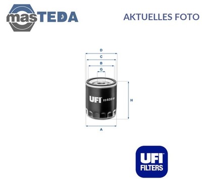 2363200 MOTOR ÖLFILTER UFI FÜR LAND ROVER RANGE ROVER EVOQUE,DISCOVERY SPORT