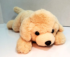 FAO Schwarz Golden Labrador Retriever Puppy Dog Plush Stuffed Animal Yellow 14"