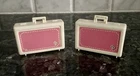 Vintage 1984 Barbie Day To Night Pink & White Suitcase Luggage Set (2) Mattel